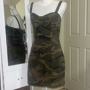 Brand New Camouflage Jersey Dress